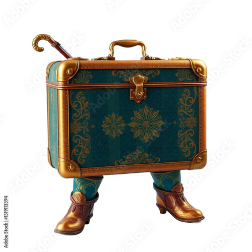 Simple Suitcase Black and White Travel Icon [ ]