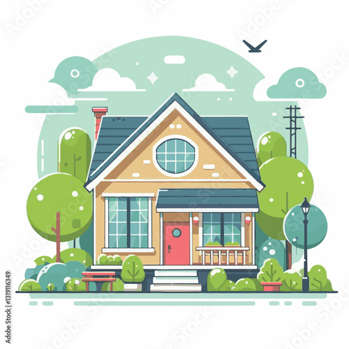 house, home, apartment, estate, business, design, property, key, icon, residential, floor, illustration, wall, room, family, modern, living, document, furniture, insurance, flat, contemporary, line, t