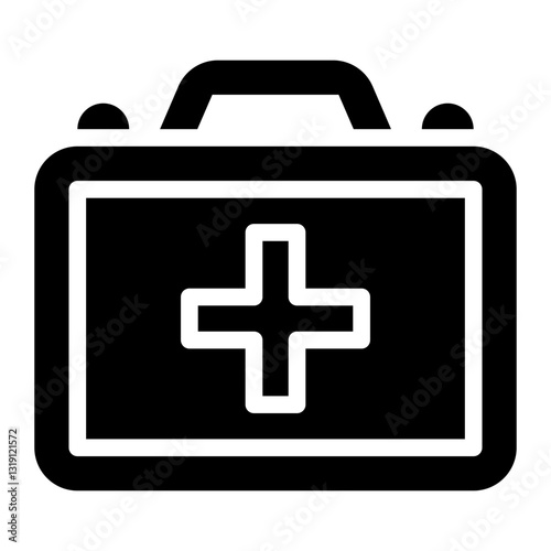 first aid kit glyph icon