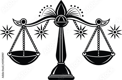 Scales icon isolated Vector illustration