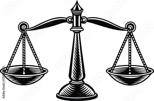 Scales icon isolated Vector illustration