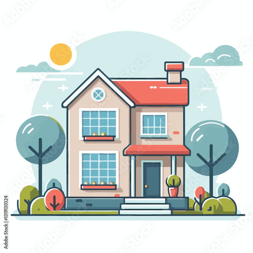 house, home, apartment, estate, business, design, property, key, icon, residential, floor, illustration, wall, room, family, modern, living, document, furniture, insurance, flat, contemporary, line, t