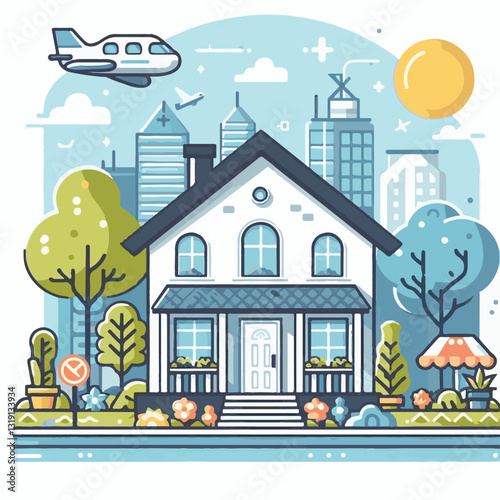 house, home, apartment, estate, business, design, property, key, icon, residential, floor, illustration, wall, room, family, modern, living, document, furniture, insurance, flat, contemporary, line, t