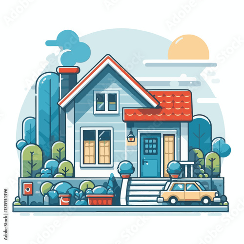 house, home, apartment, estate, business, design, property, key, icon, residential, floor, illustration, wall, room, family, modern, living, document, furniture, insurance, flat, contemporary, line, t