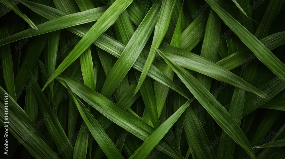 A captivating overhead view of fresh green leaves intricately layered, evoking a feeling of nature's beauty and complexity, ideal for eco-friendly related projects. A captivating overhead view of fresh green leaves intricately layered, evoking a feeling of nature's beauty and complexity, ideal for eco-friendly related projects.