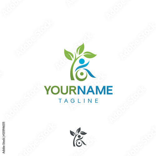 Logo design of disabled people care and support, Disabilities charity logo, People with disabilities protection logo