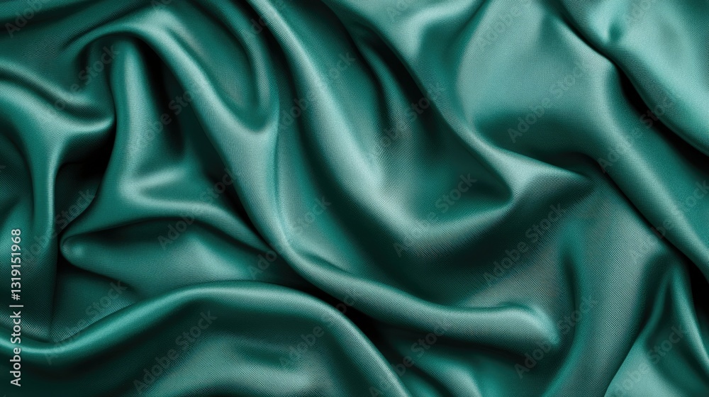 Fototapeta premium Abstract dark textile background with elegant waves and silky texture, great for premium design concepts