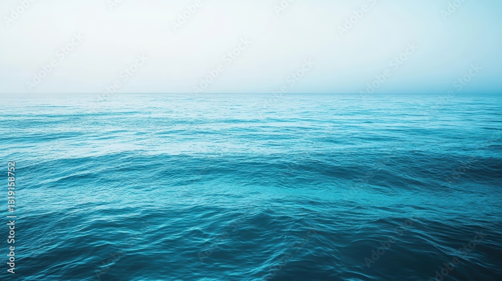 Obraz premium Refreshing aqua to deep teal gradient capturing the essence of ocean water