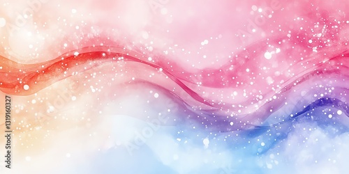 Pastel Watercolor Waves: A Dreamy, Serene Abstract Artwork