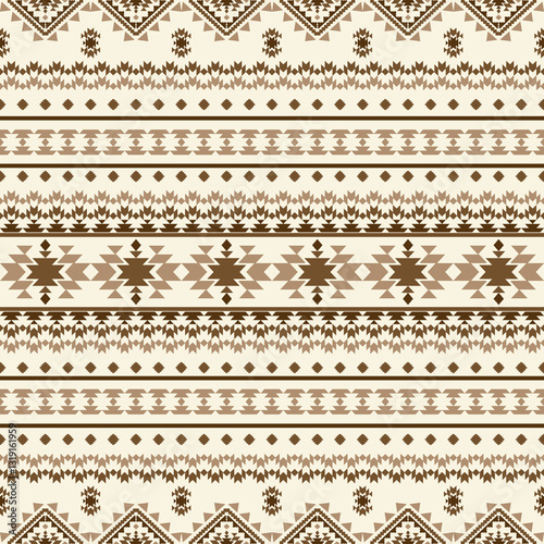 Southwest Aztec geometric Native American Mexican Navajo tribal ethnic boho indian texture ornament seamless pattern fabric colorful design vector for woven textile printing blanket rug carpet fashion