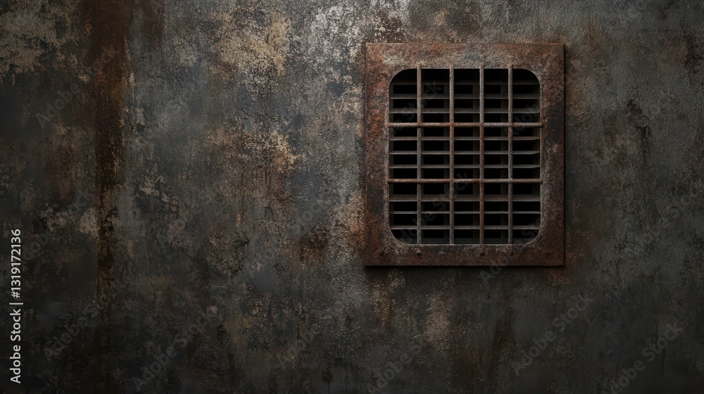custom made wallpaper toronto digitalRusty ventilation grate on weathered wall