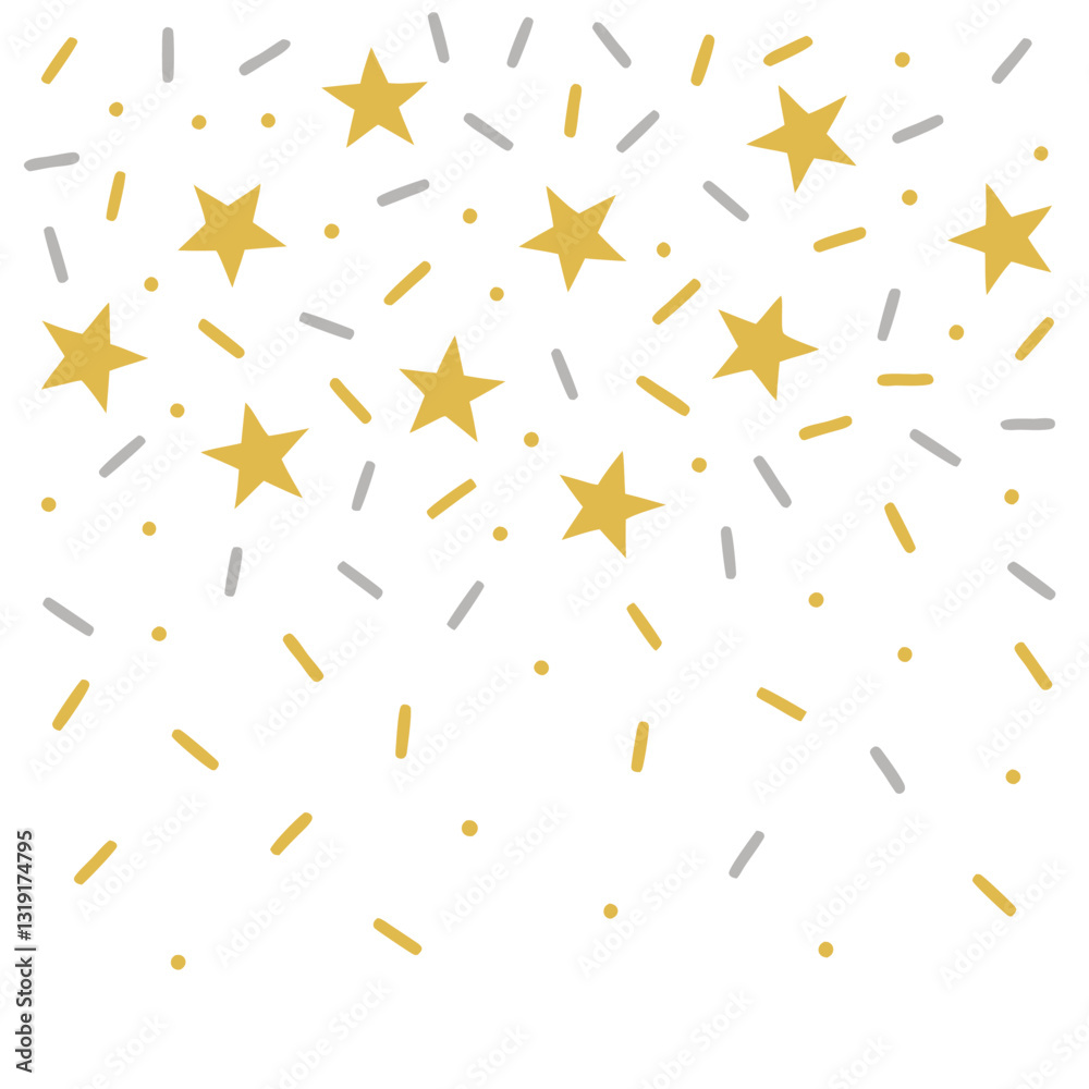 Shimmering Golden and Silver Confetti Sparkling Party Theme Shimmering Golden and Silver Confetti Sparkling Party Theme
