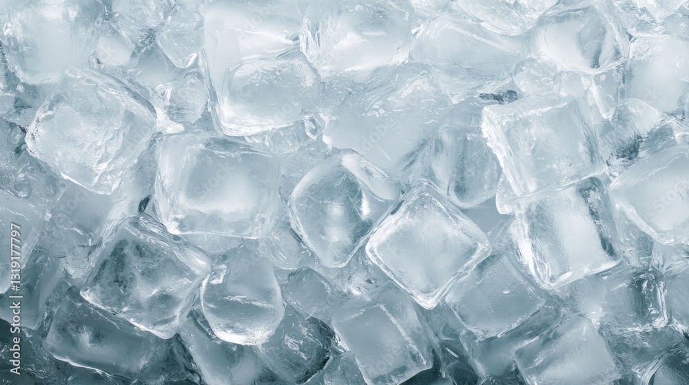 This image captures a captivating pile of ice cubes with various sizes and angles, reflecting light to create an inviting and refreshing atmosphere of coolness. This image captures a captivating pile of ice cubes with various sizes and angles, reflecting light to create an inviting and refreshing atmosphere of coolness.