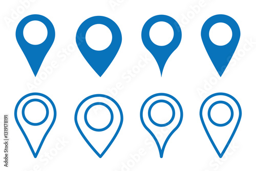 Free Download Location icon. Map pin icon set. location marker. location pin. Map pin icon vector illustration eps 10. - GFXLoad