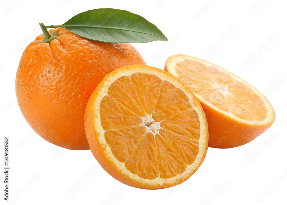 Fototapeta premium orange isolated on transparent background png