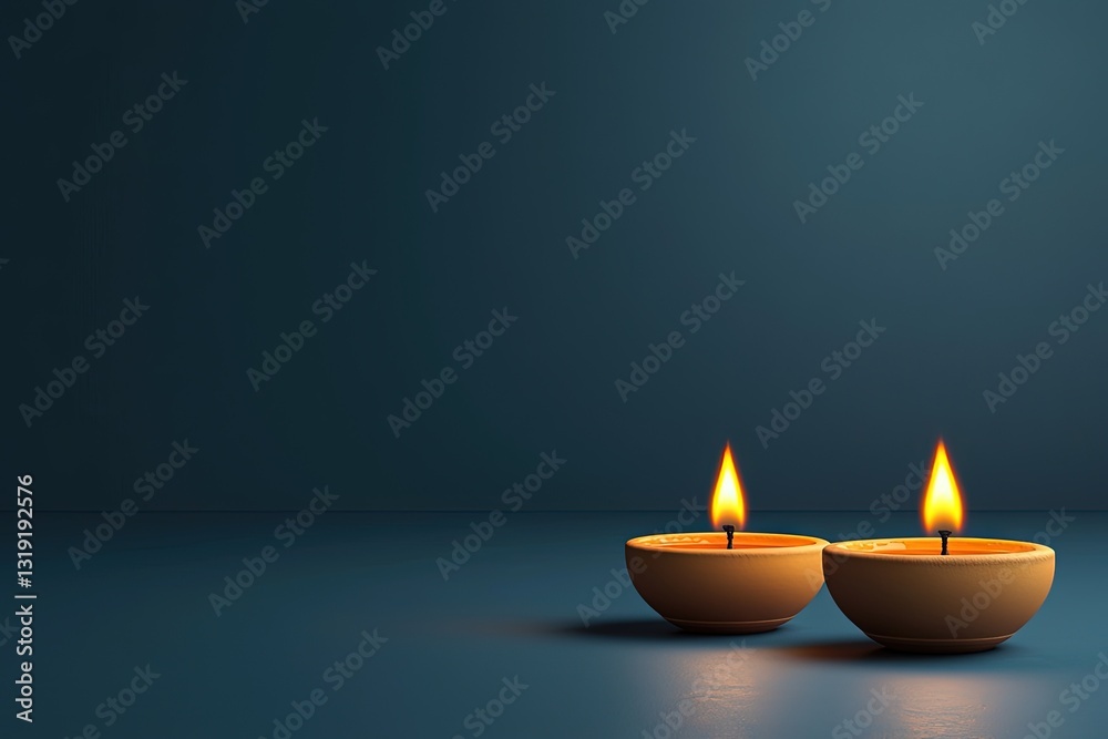 A serene and elegant display of illuminated diyas, creating a magical Diwali ambiance. A serene and elegant display of illuminated diyas, creating a magical Diwali ambiance.