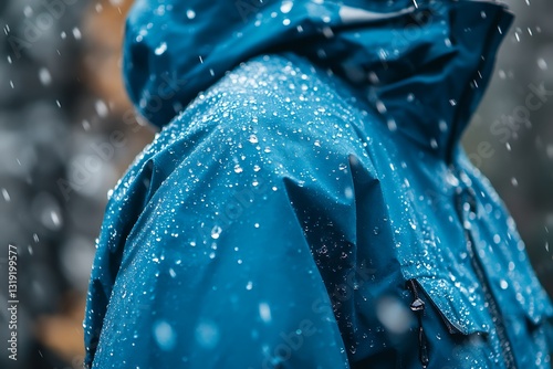 Water-Resistant Jacket in the Rain