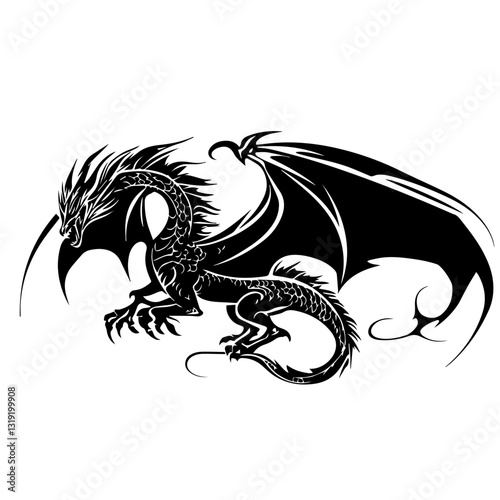 Download Dragon Silhouettes for Custom Art Projects | Exclusive Set