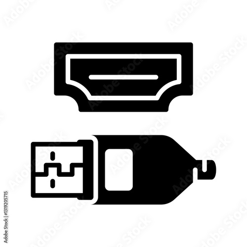 usb icon flat vecktor trendy popular simple