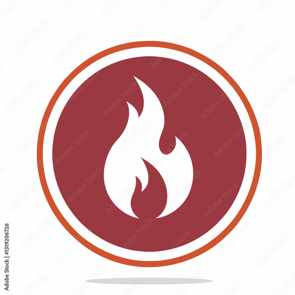Fire Circle Red And Orange vector illustration Fire Circle Red And Orange vector illustration