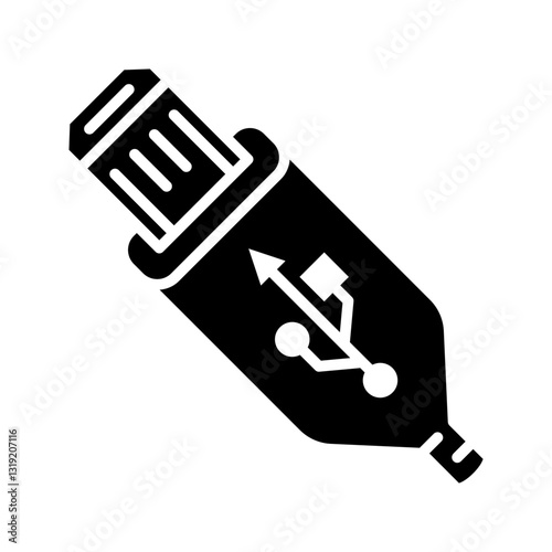 usb icon flat vecktor trendy popular simple