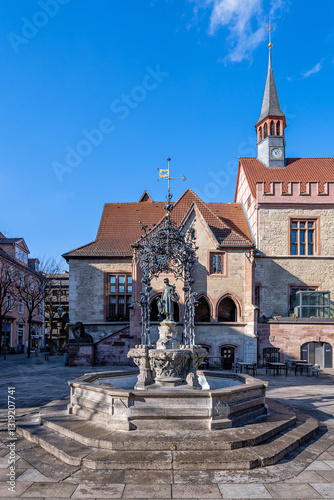 Gänseliesel (goosegirl) fountain in Göttingen, Germany