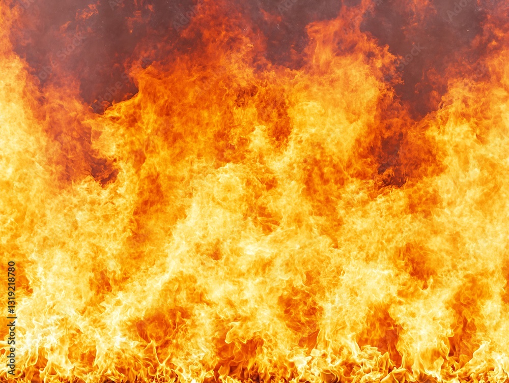 Close up detailed shot of a blazing fire and flames Close up detailed shot of a blazing fire and flames