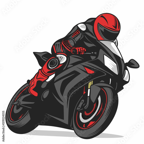 Motorcycle riders biker club racing vector illustration