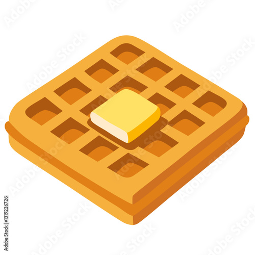 Waffle with Butter
