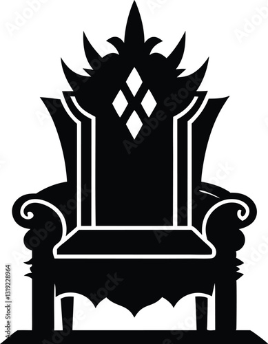 Throne Chair silhouette,Throne Chair clipart