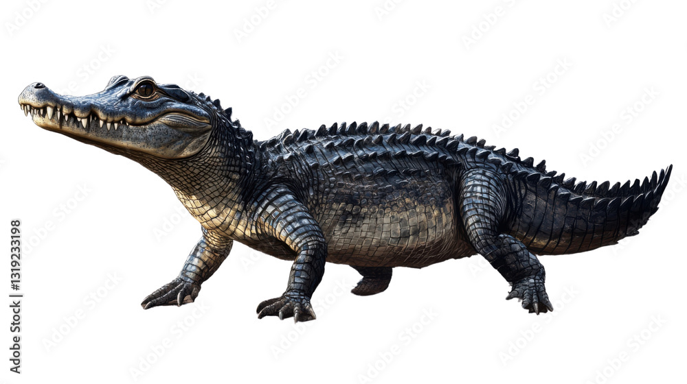 crocodile isolated on white background crocodile isolated on white background
