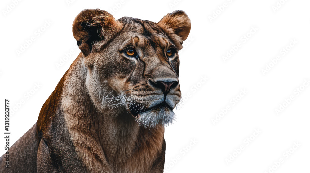 Obraz premium tiger isolated on white background