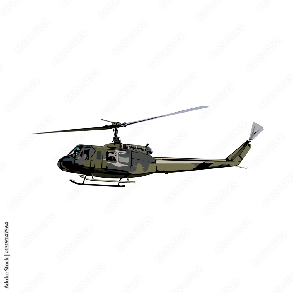 Helicopter illustration design template Helicopter illustration design template