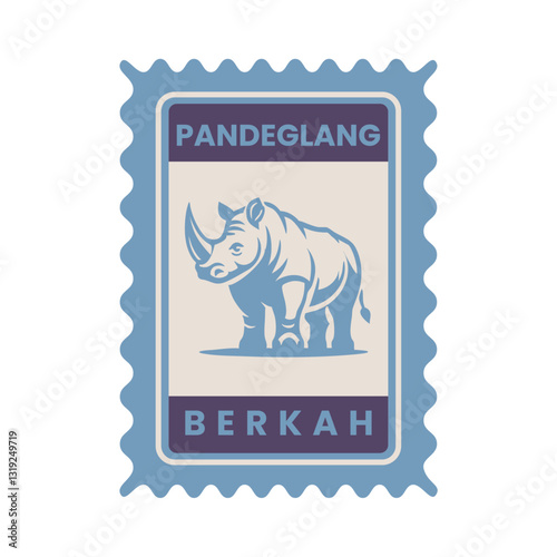 Pandeglang's Regency Indonesia Post Stamp Icon