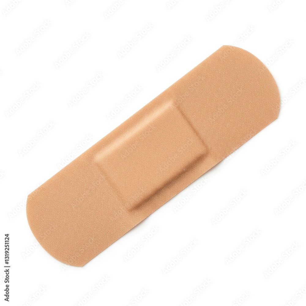 A Simple Adhesive Bandage Ready To Heal A Small Scrape Or Cut, Offering Comfort And Protection With A Light Beige Tone And Soft Texture A Simple Adhesive Bandage Ready To Heal A Small Scrape Or Cut, Offering Comfort And Protection With A Light Beige Tone And Soft Texture