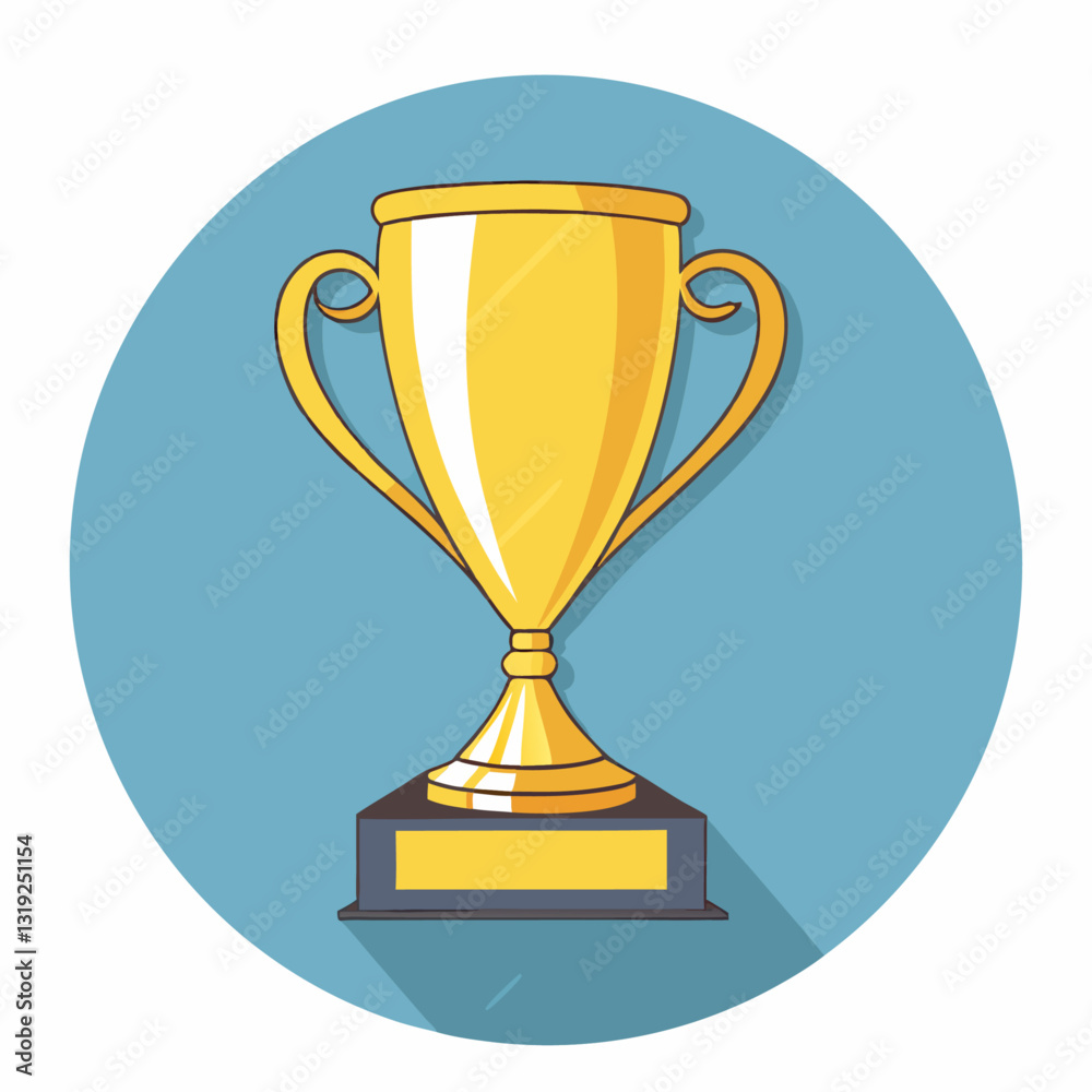 Champions Cup Flat Icon isolated vector illustration Champions Cup Flat Icon isolated vector illustration