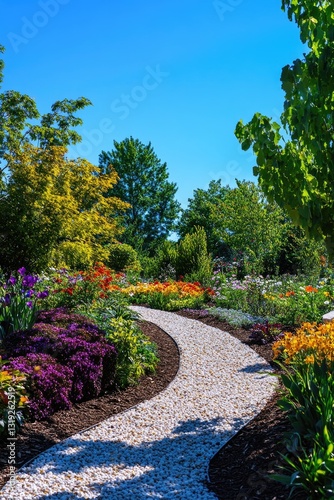 Floral Pathway in Garden