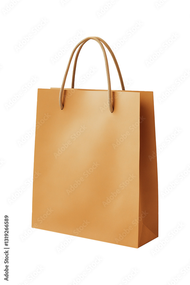 A paper shopping bag isolate. Advertising, retail packaging and eco-friendly concepts. A paper shopping bag isolate. Advertising, retail packaging and eco-friendly concepts.