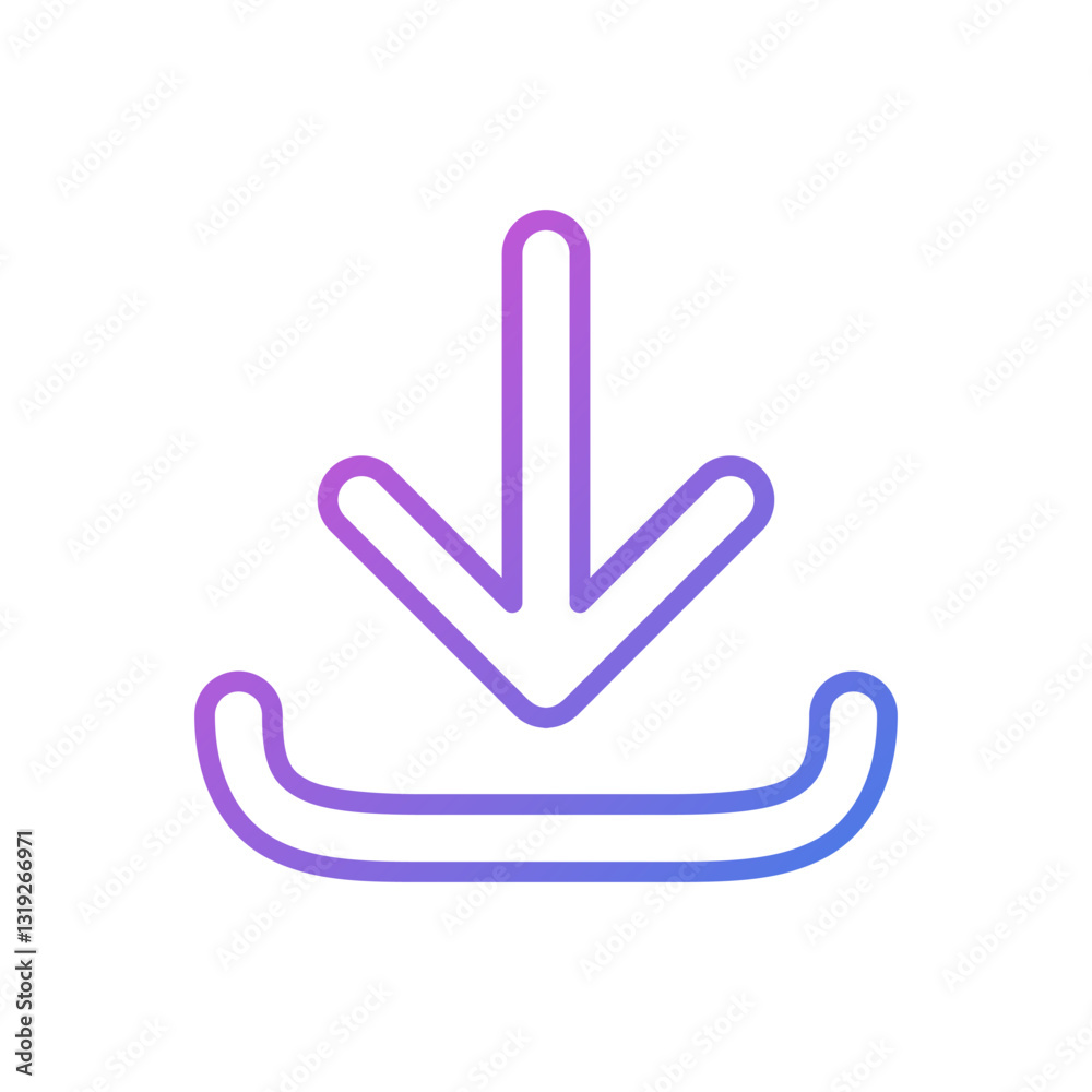 Download vector icon, flat design install symbol Download vector icon, flat design install symbol