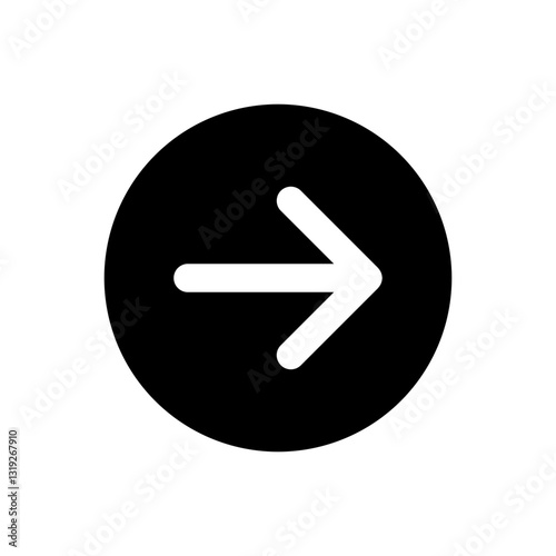 Free Download The next arrow vector icon, the flat design symbol. - GFXLoad