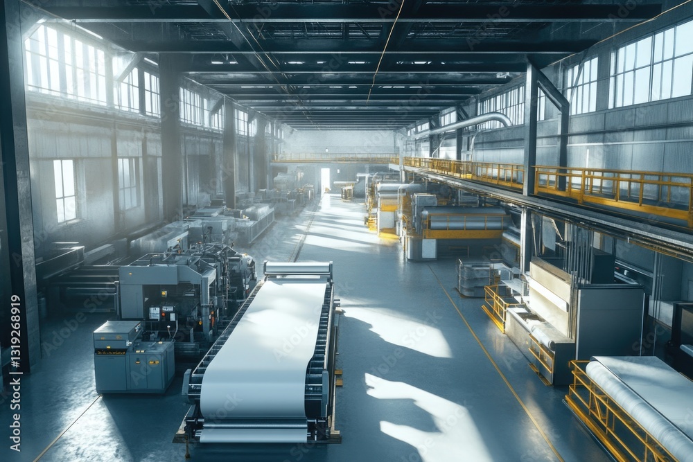 Fototapeta premium Industrial Factory Machinery