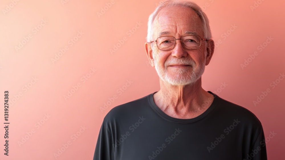 Obraz premium Portrait of a smiling senior man