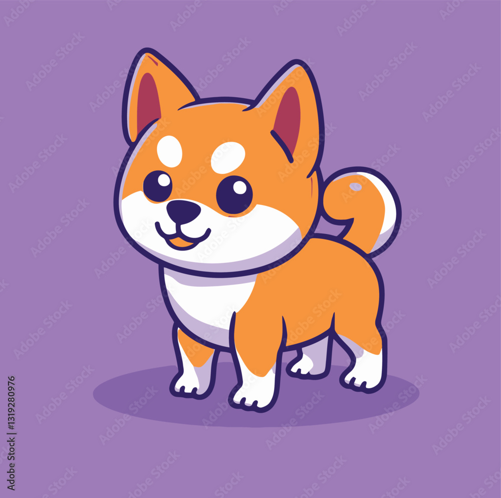 Cute dog vector illustration Cute dog vector illustration