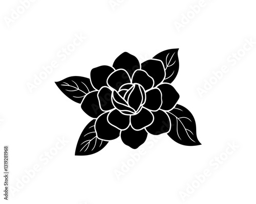 creative details magnolia icon Vector Illustration