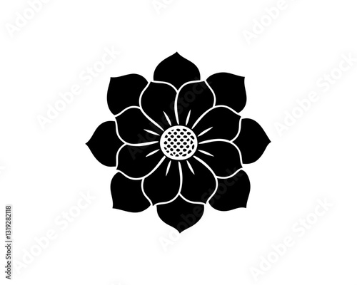 creative details magnolia icon Vector Illustration