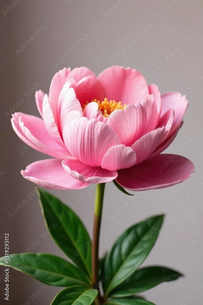 Gentle curves of blooming peony in delicate shade, flowers, still life, arrangement Gentle curves of blooming peony in delicate shade, flowers, still life, arrangement