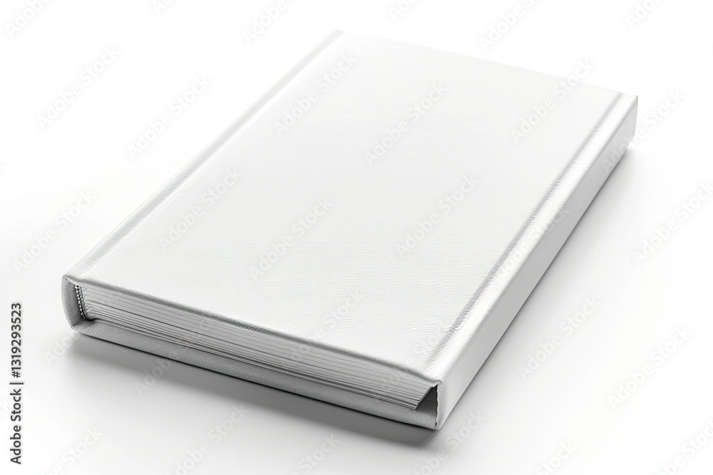 High Definition Image of High Quality White Leather Notepad Isolated on White Background High Definition Image of High Quality White Leather Notepad Isolated on White Background