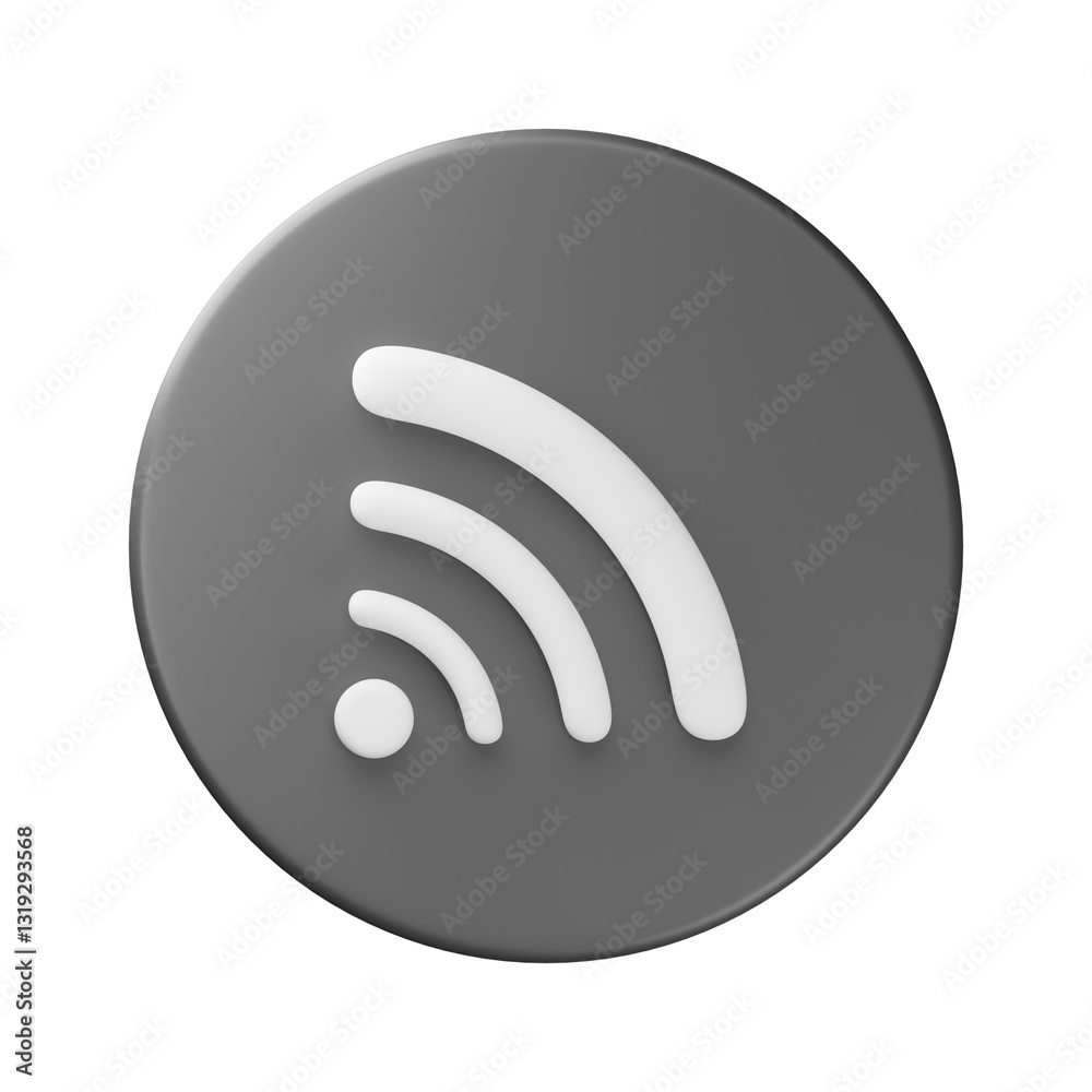 3d wifi connect icon 3d wifi connect icon