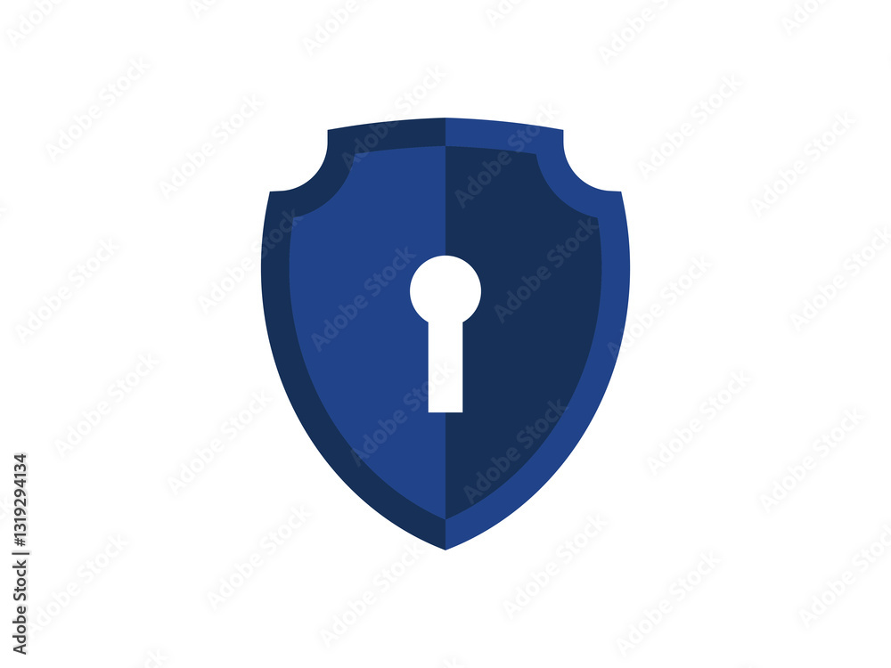 Cyber security shield icon vector Cyber security shield icon vector