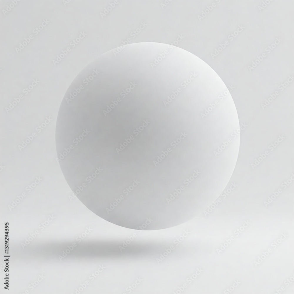 A Large White Ball Floats Against a Plain White Background, Creating a Minimalist and Serene Visual Effect, Without Background A Large White Ball Floats Against a Plain White Background, Creating a Minimalist and Serene Visual Effect, Without Background